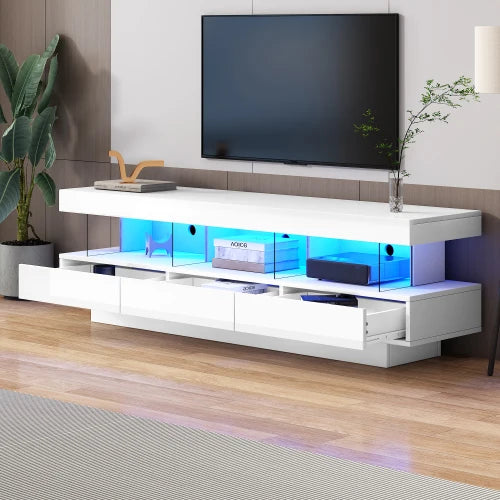 TV Bench with LED Lighting
