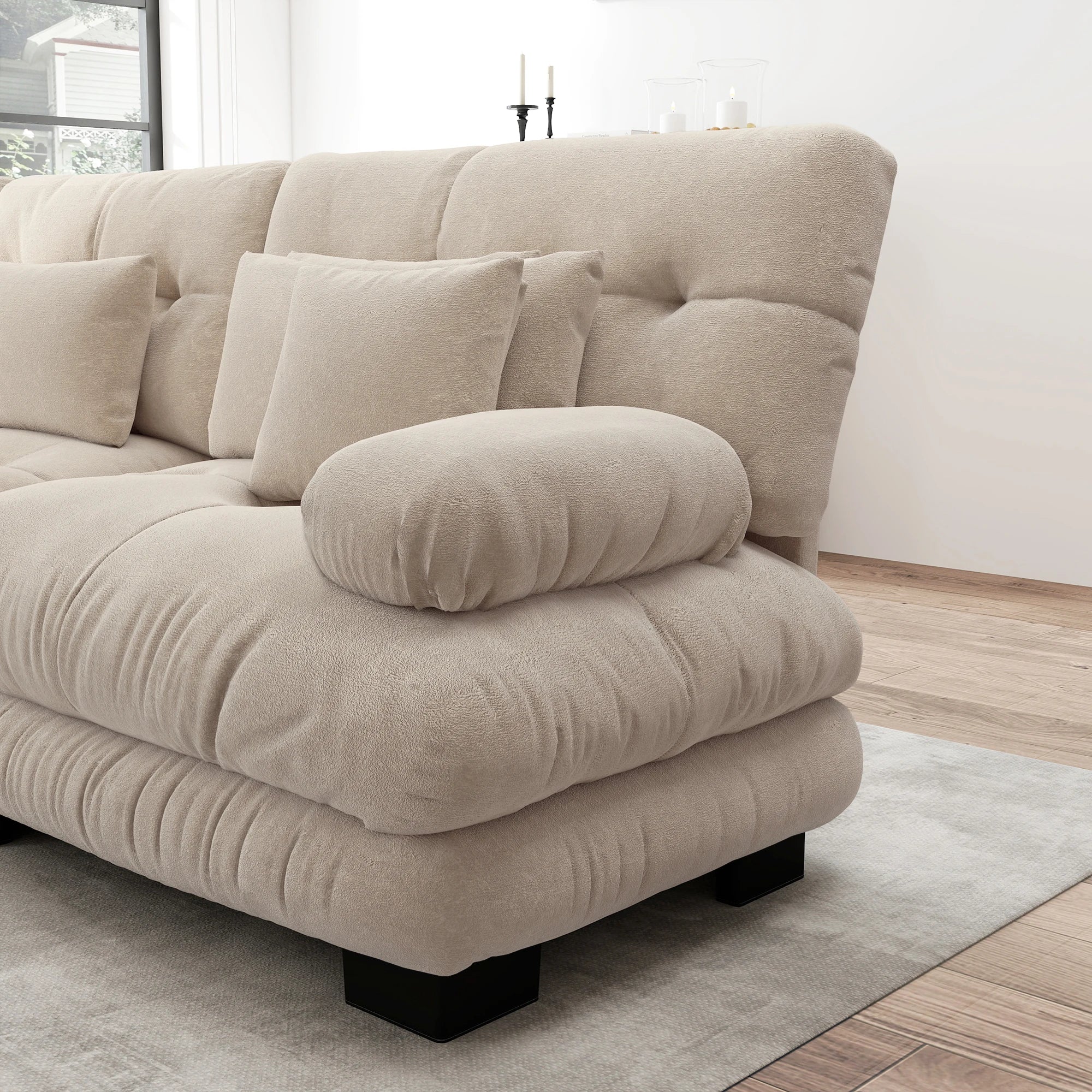 Luxurious Modular Corner Sofa - Premium Living Room Furniture | LUMORA