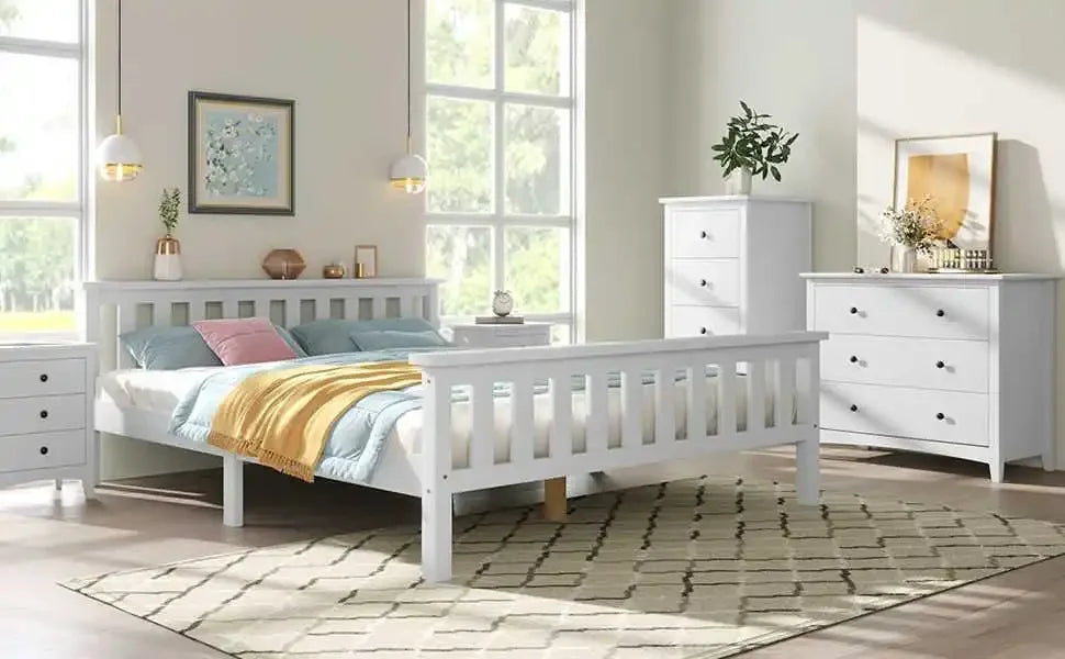 Double Wooden Bed