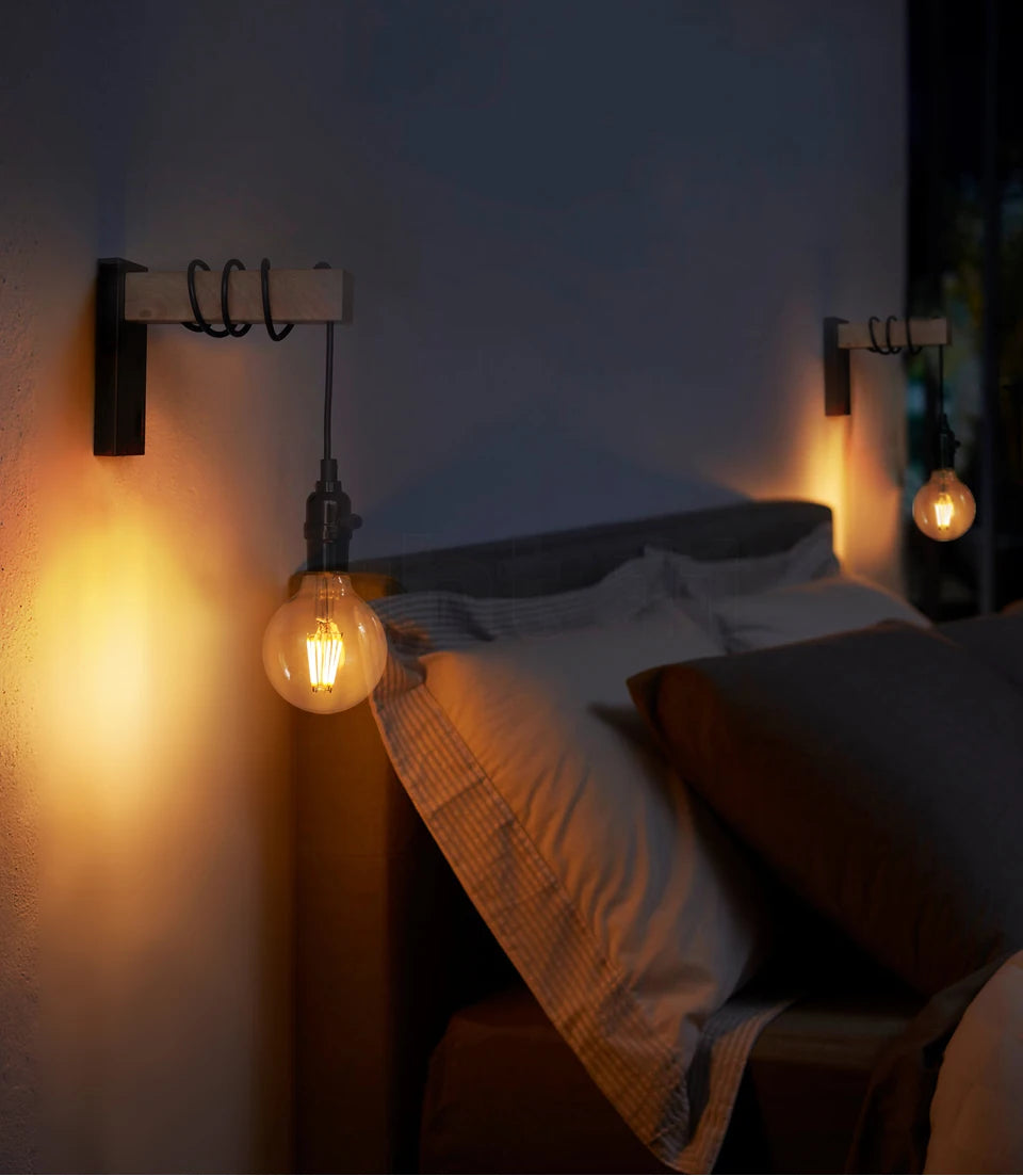 Retro Wood Wall Lamp