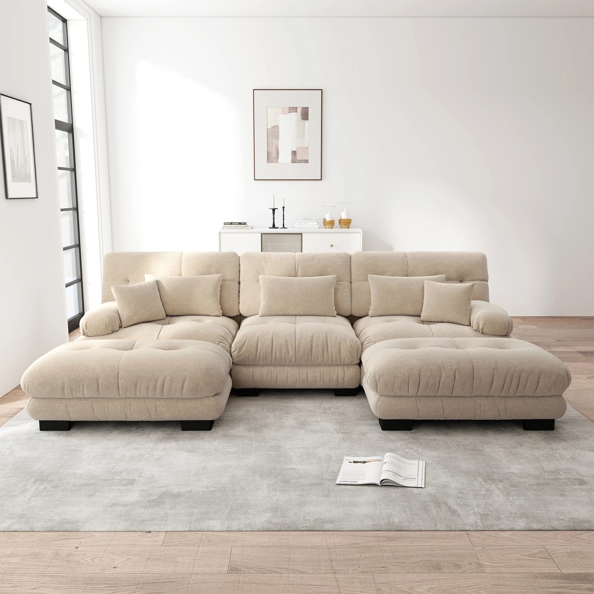 Luxurious Modular Corner Sofa - Premium Living Room Furniture | LUMORA