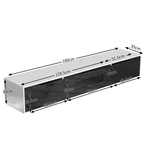 TV Bench with LED Lighting