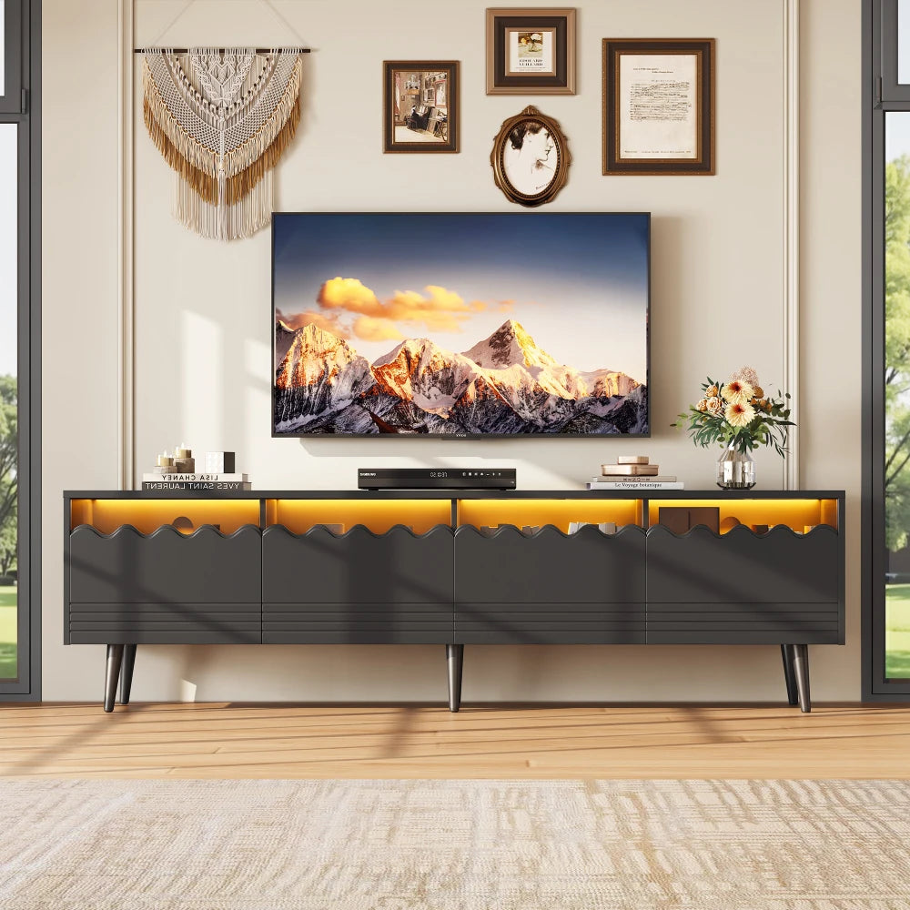 TV Bench with LED Lighing