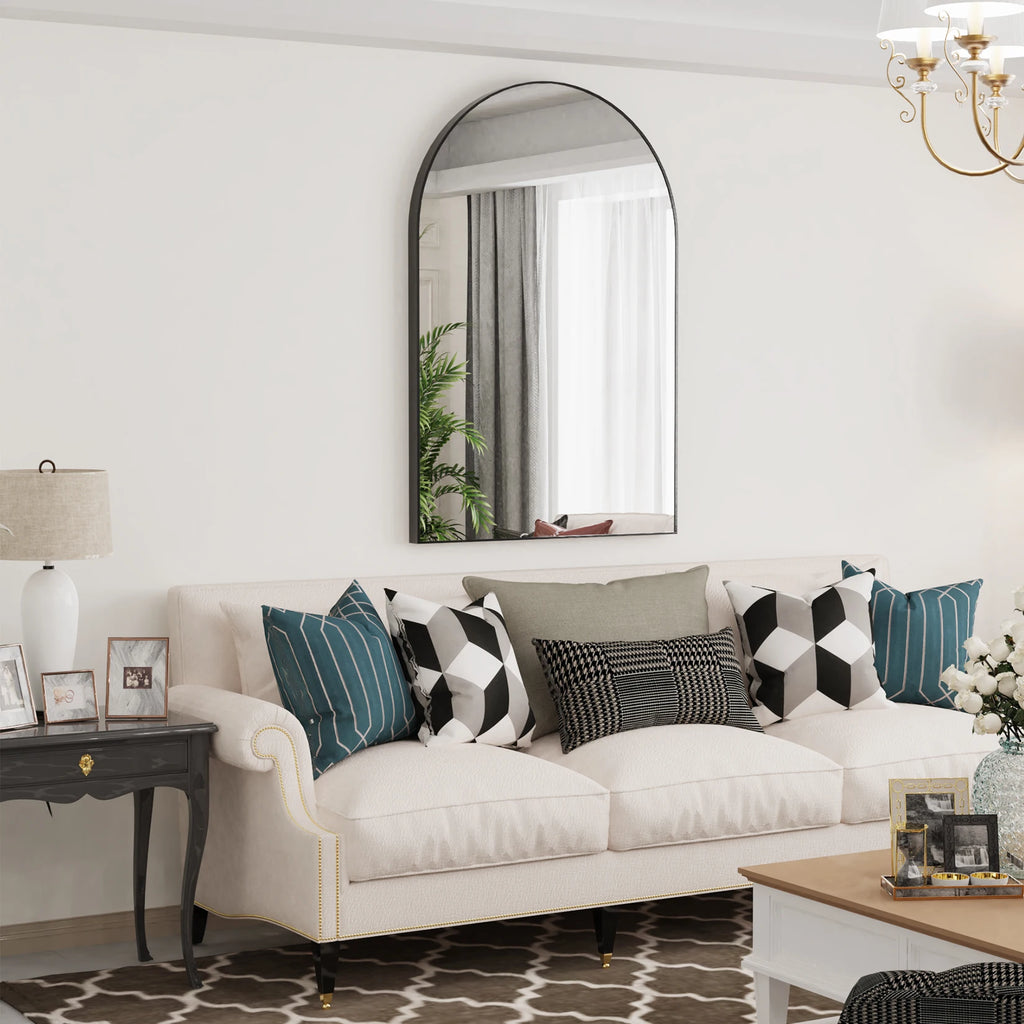 Premium Minimalist Bathroom Mirror - 38" Aluminum | LUMORA