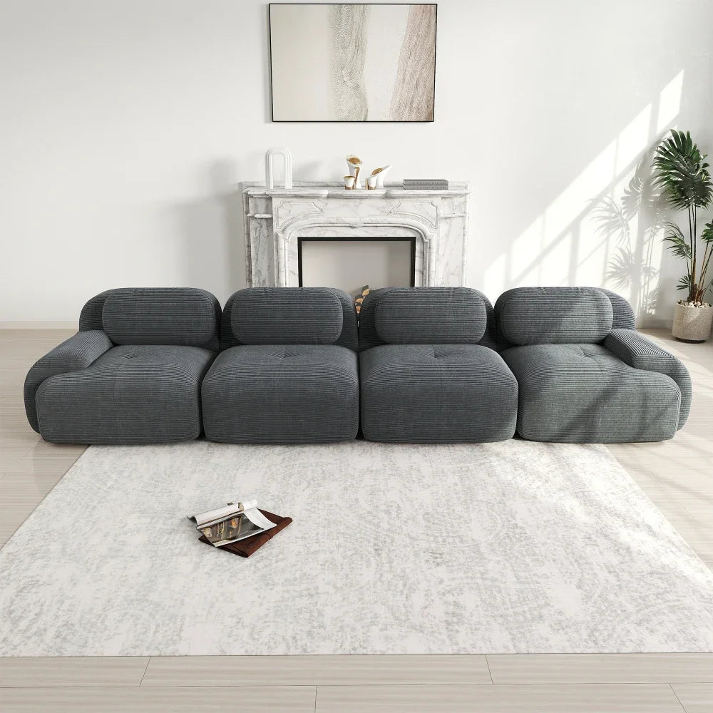 Verdant Modular Comfort Sofa - Green Luxury Seating | LUMORA
