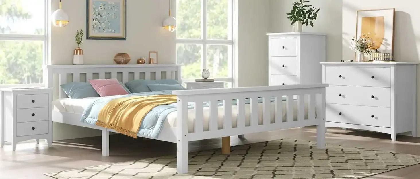 Double Wooden Bed
