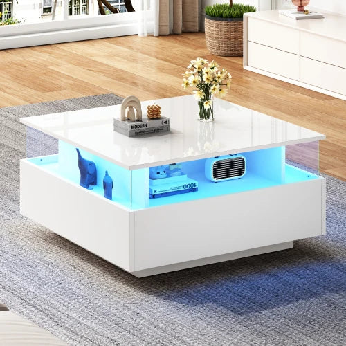 Modern Table with LED Lighting for Living room