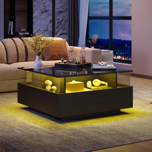 Modern Table with LED Lighting for Living room