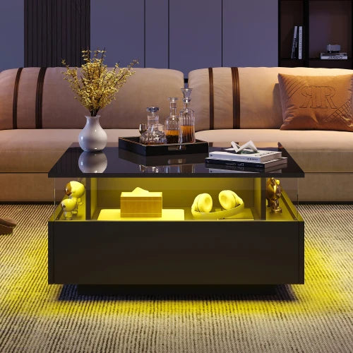 Modern Table with LED Lighting for Living room