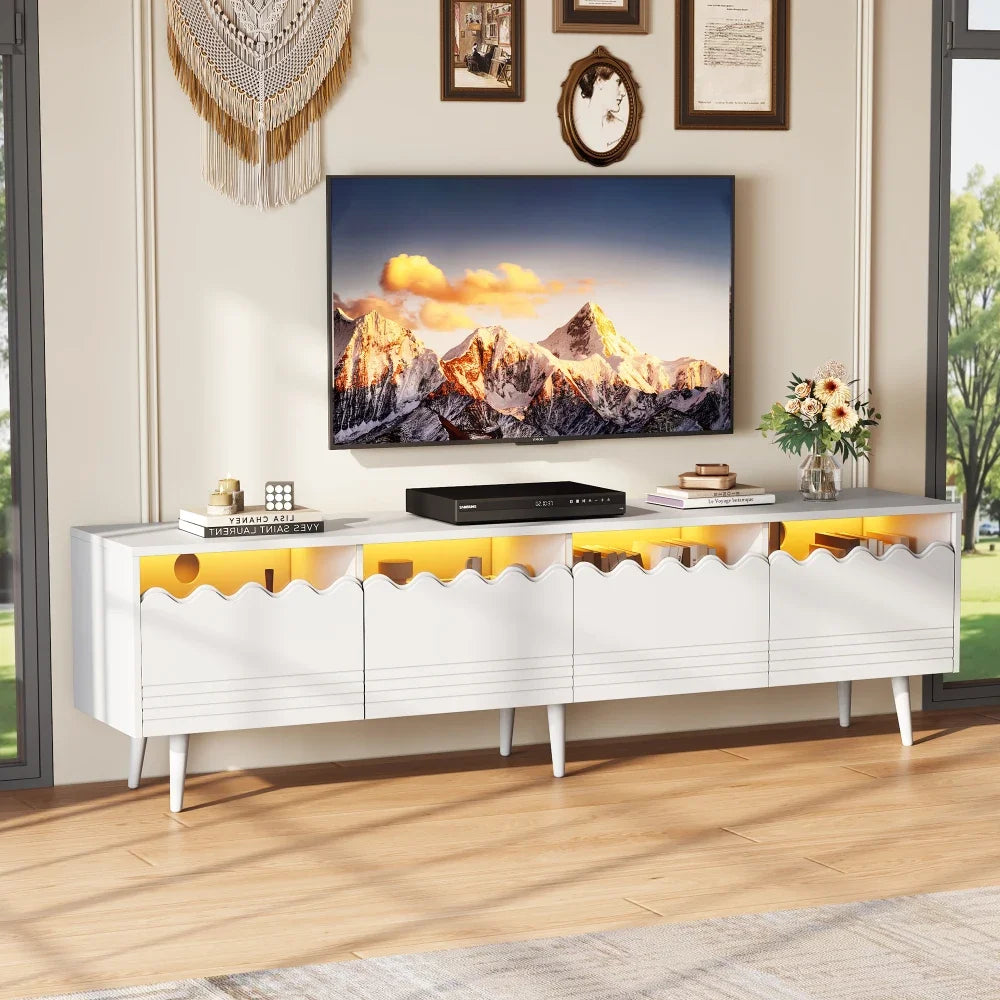 TV Bench with LED Lighing
