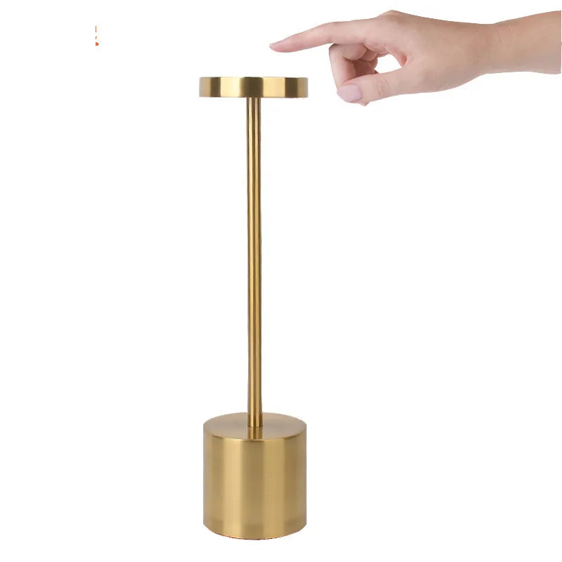 Minimalist LED Table Lamp - Gold Finish | LUMORA