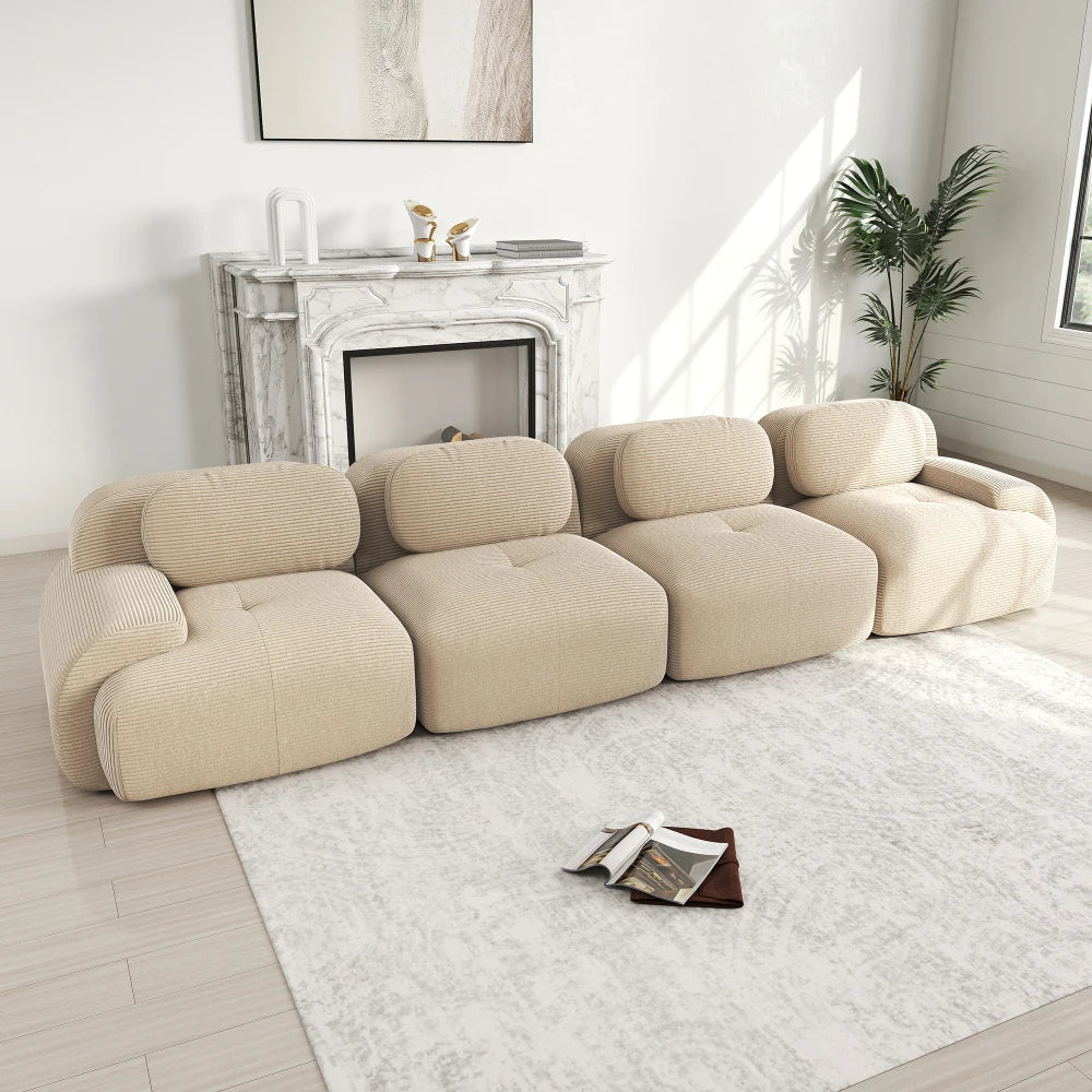 Verdant Modular Comfort Sofa - Green Luxury Seating | LUMORA