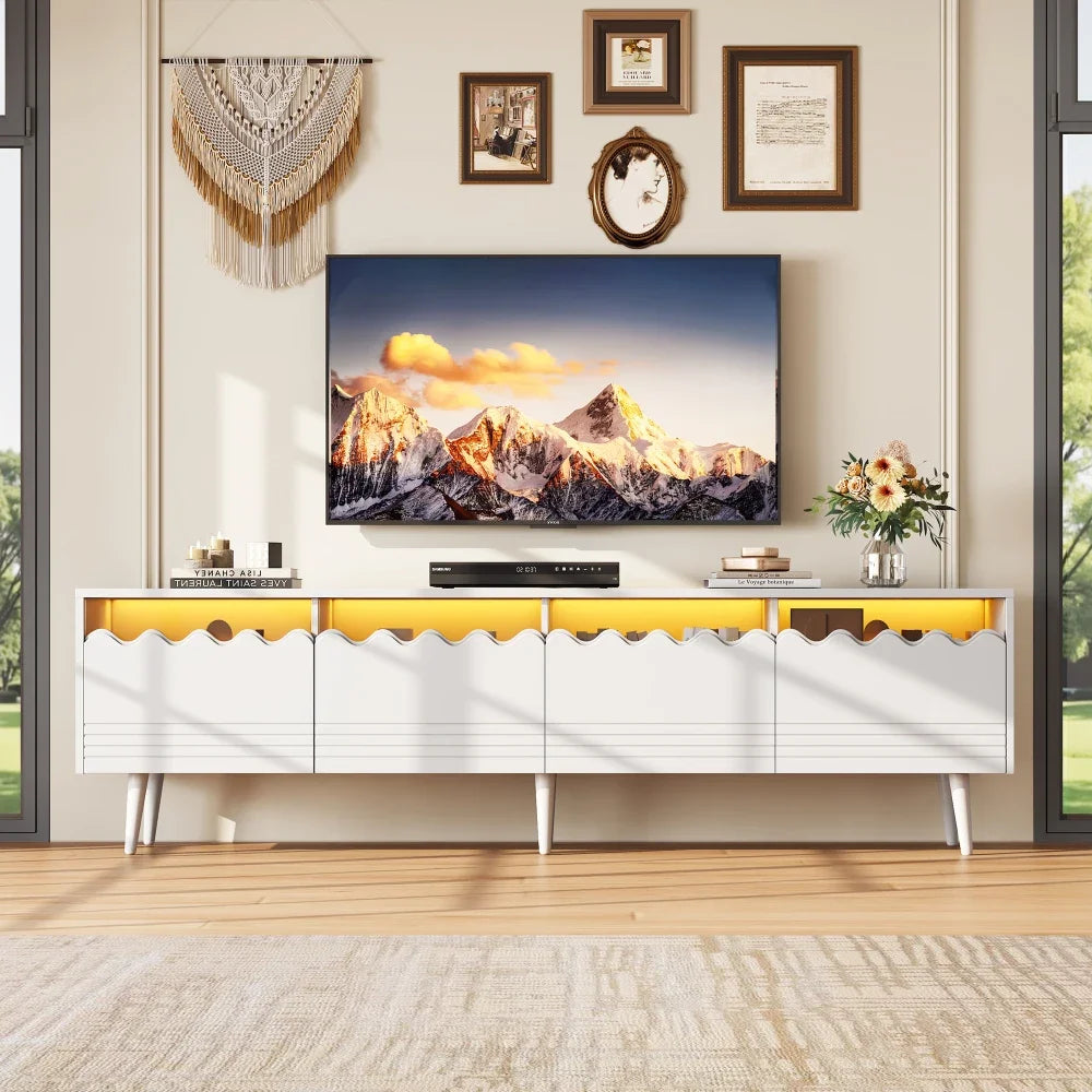 TV Bench with LED Lighing
