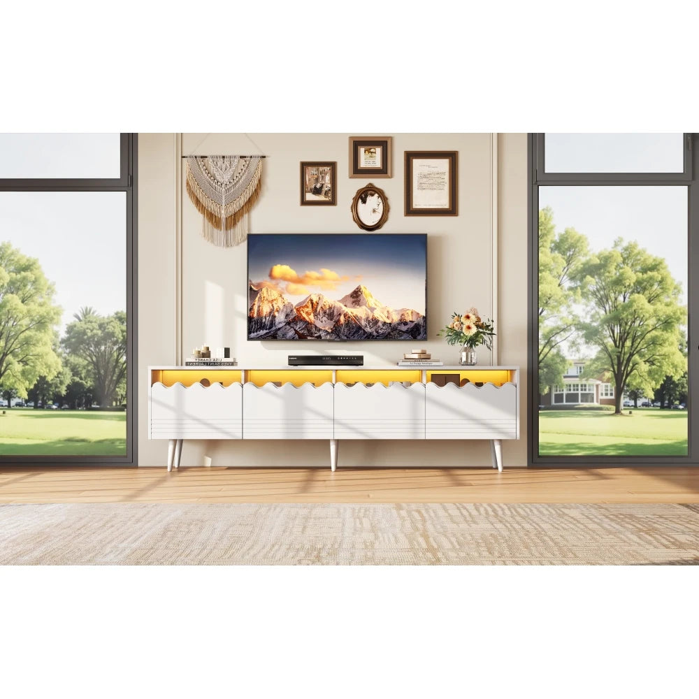 TV Bench with LED Lighing