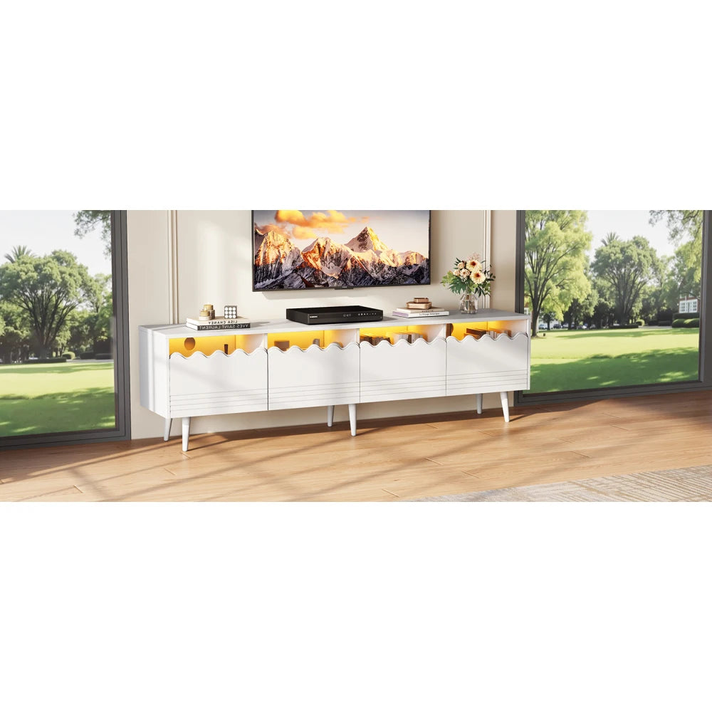 TV Bench with LED Lighing