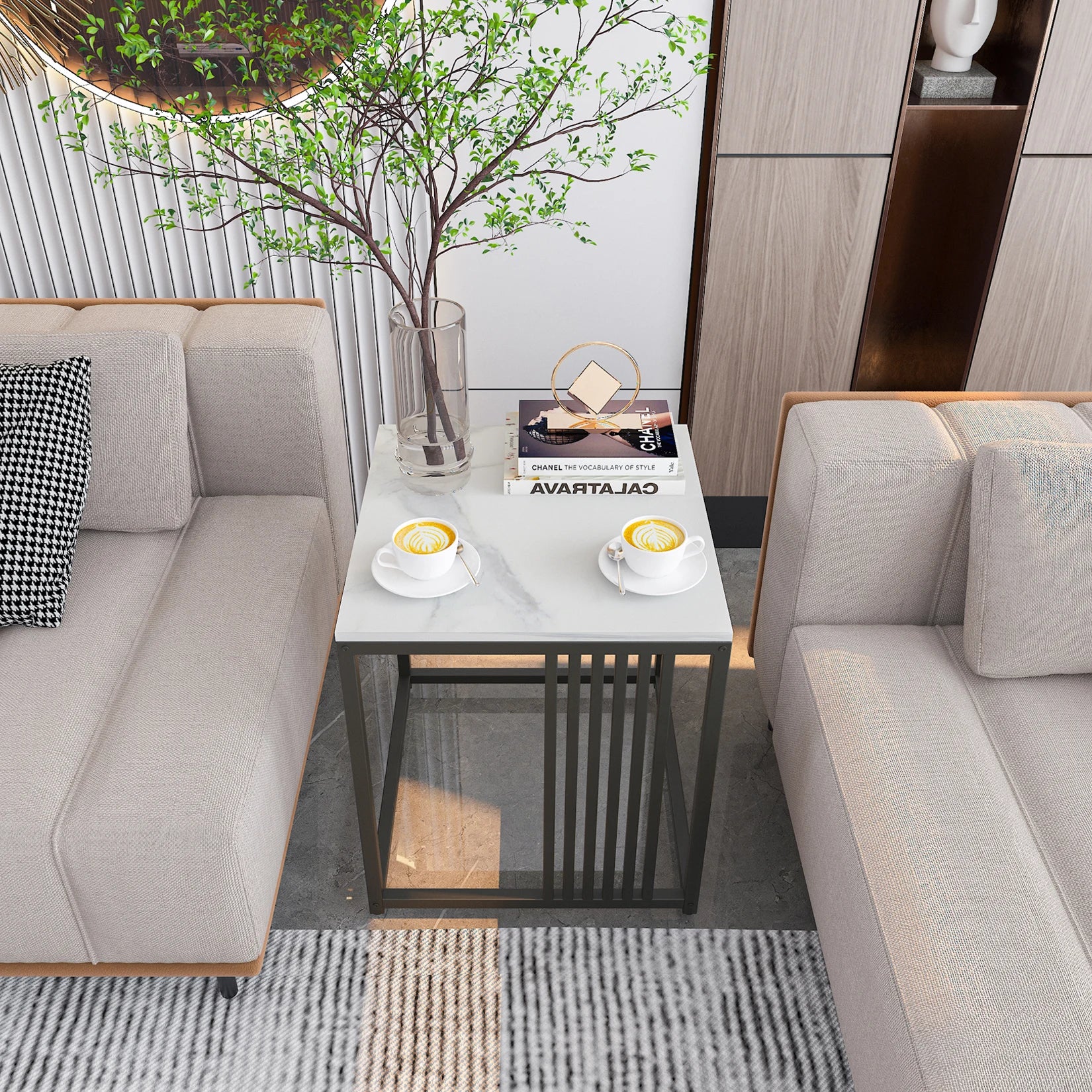 Solid Marble Sidetable