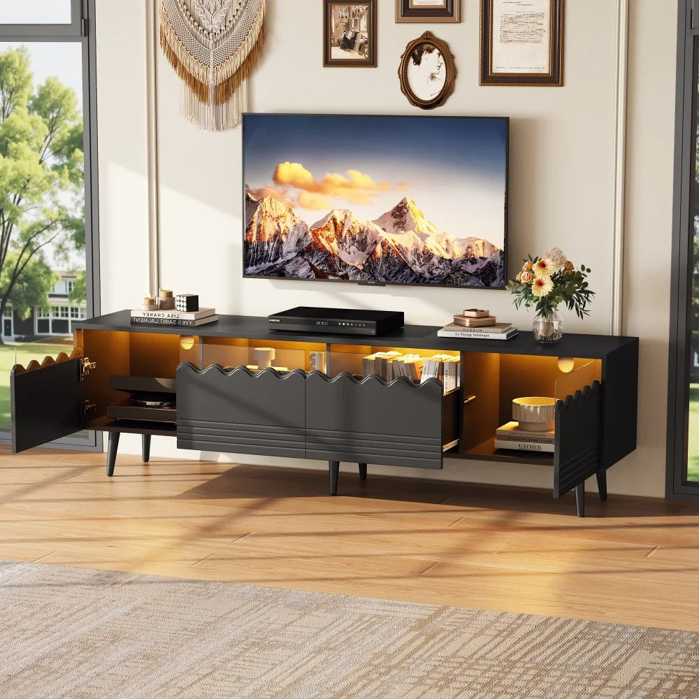 TV Bench with LED Lighing