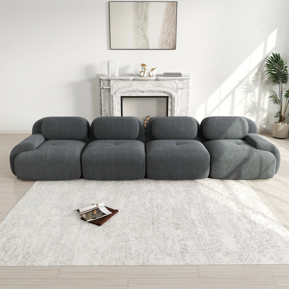 Verdant Modular Comfort Sofa - Green Luxury Seating | LUMORA