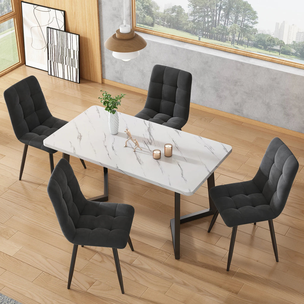 Set of 4 Chairs - Modern Dining Room Seating | LUMORA