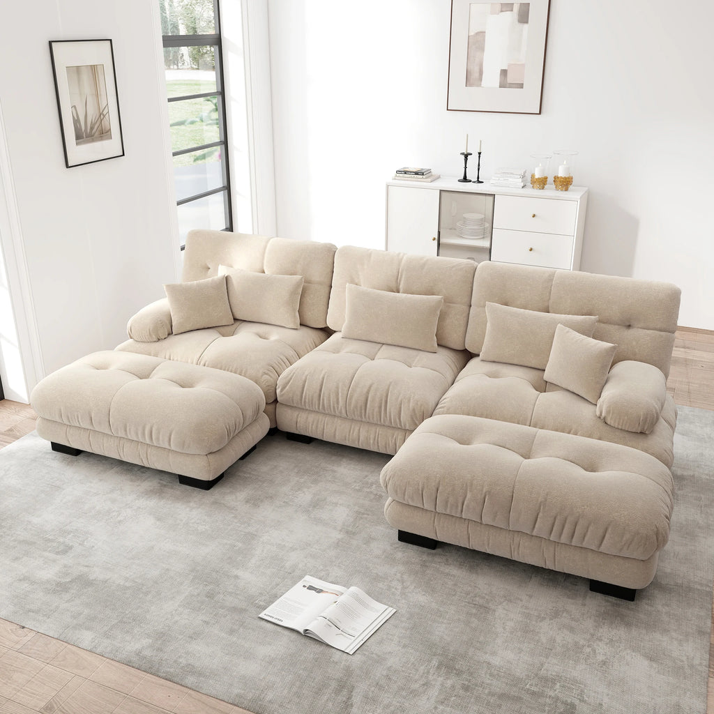 Luxurious Modular Corner Sofa - Premium Living Room Furniture | LUMORA