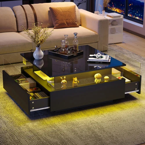 Modern Table with LED Lighting for Living room