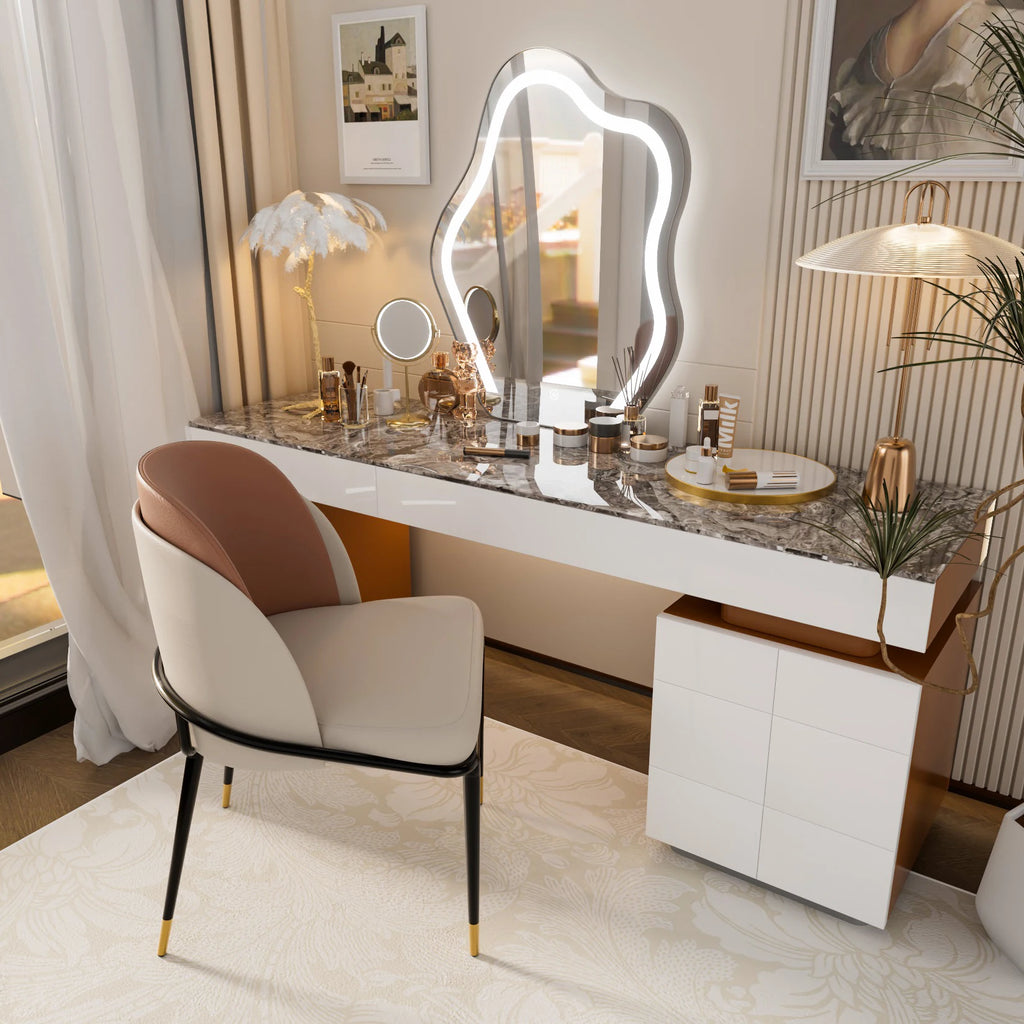 Set di 2 sedie da pranzo - Rivestite in similpelle con schienale in legno | LUMORA