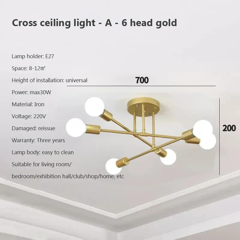 LED Ceiling Chandelier - Minimalist Design
