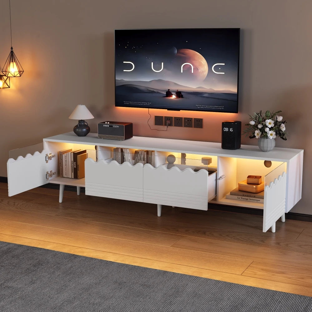 TV Bench with LED Lighing