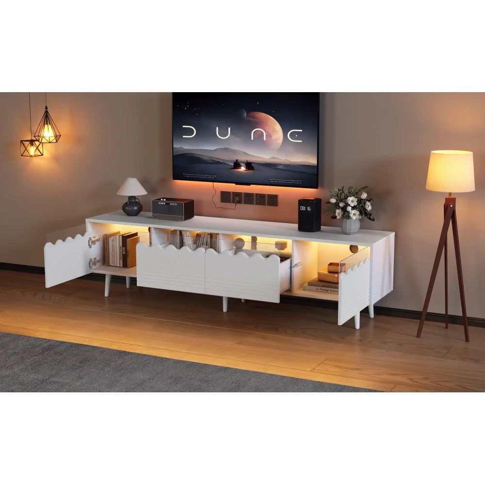 TV Bench with LED Lighing