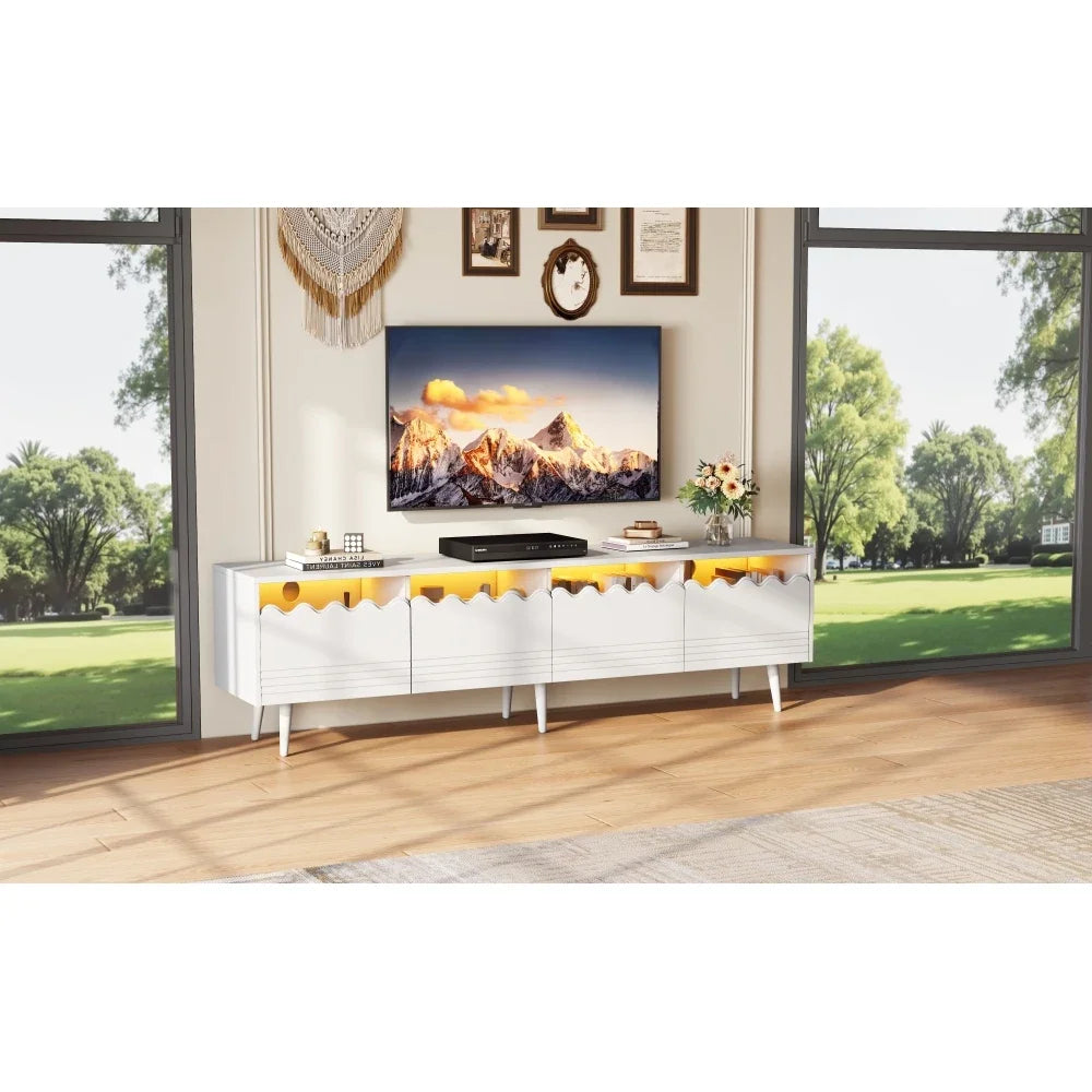 TV Bench with LED Lighing
