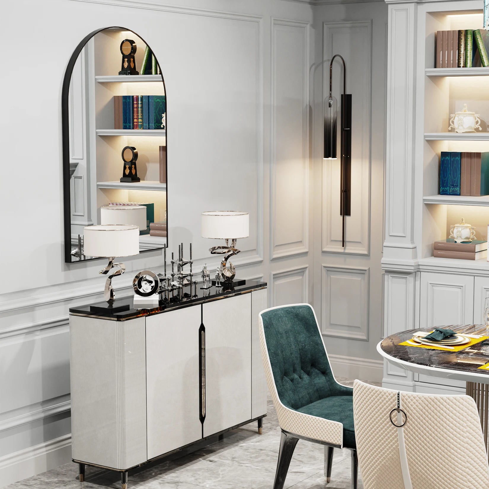 Premium Minimalist Bathroom Mirror - 38" Aluminum | LUMORA