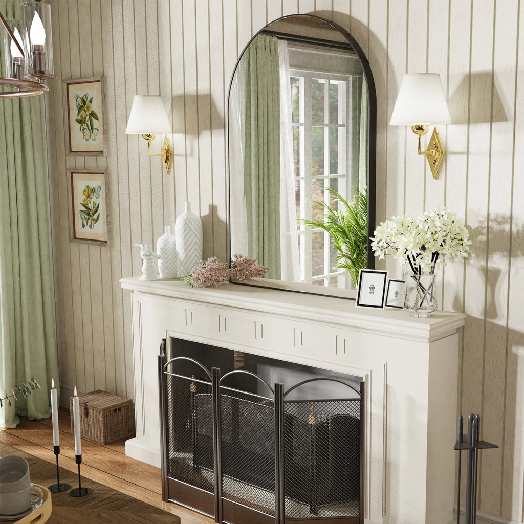 Premium Minimalist Bathroom Mirror - 38" Aluminum | LUMORA