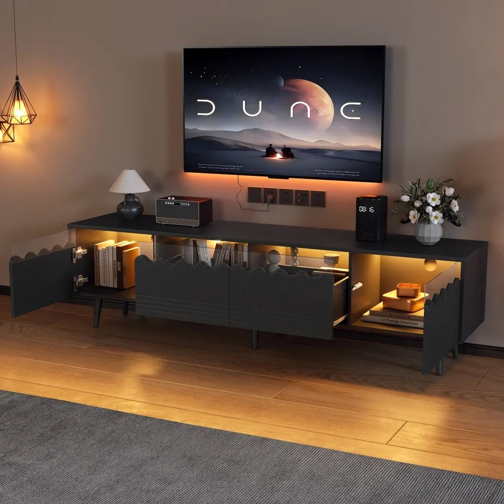 TV Bench with LED Lighing