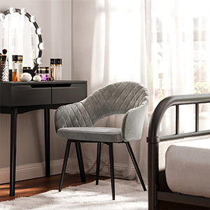 Modern Velvet Dining Chair - 110kg Capacity | LUMORA