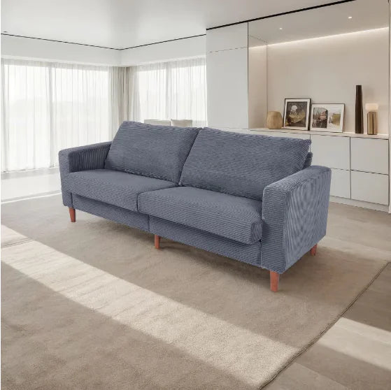 Modern Grey Linen Sofa