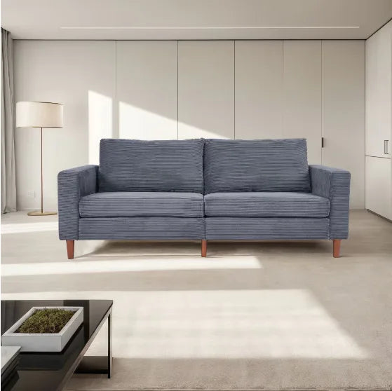 Modern Grey Linen Sofa